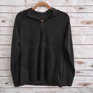 Lululemon Heather Gray Quarter Zip Hoodie Medium